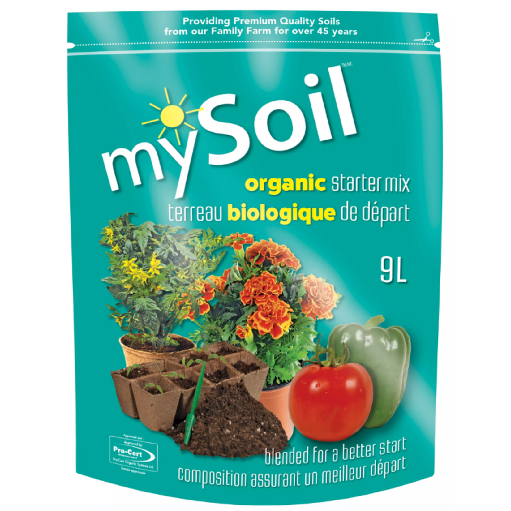 myGarden mySoil Organic Starter Mix 9L