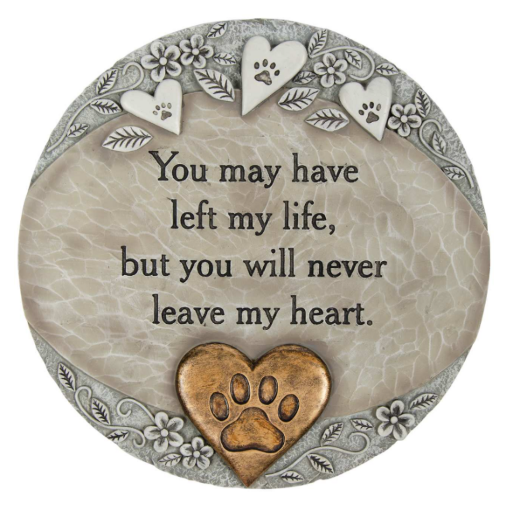 Edenborough “You May Have Left My Life” Pet Memorial Garden Stone – 10"