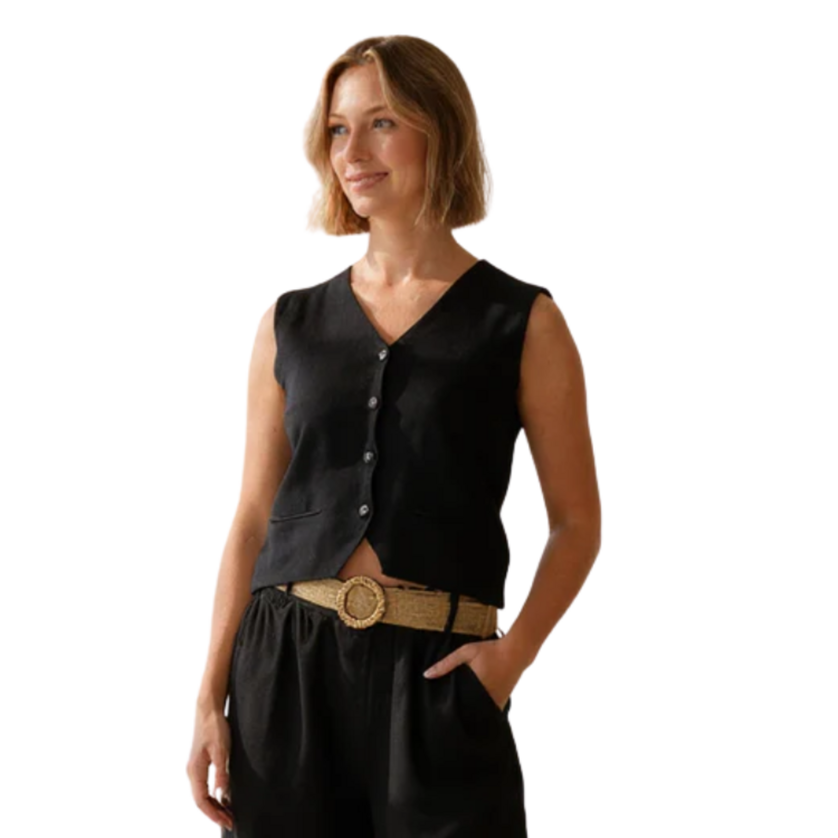 Catherine Lilywhites - Knit Button Down Vest