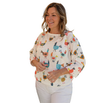 Chicken Print Top