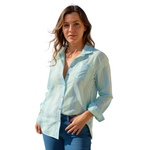 Neon Stripe Button Down