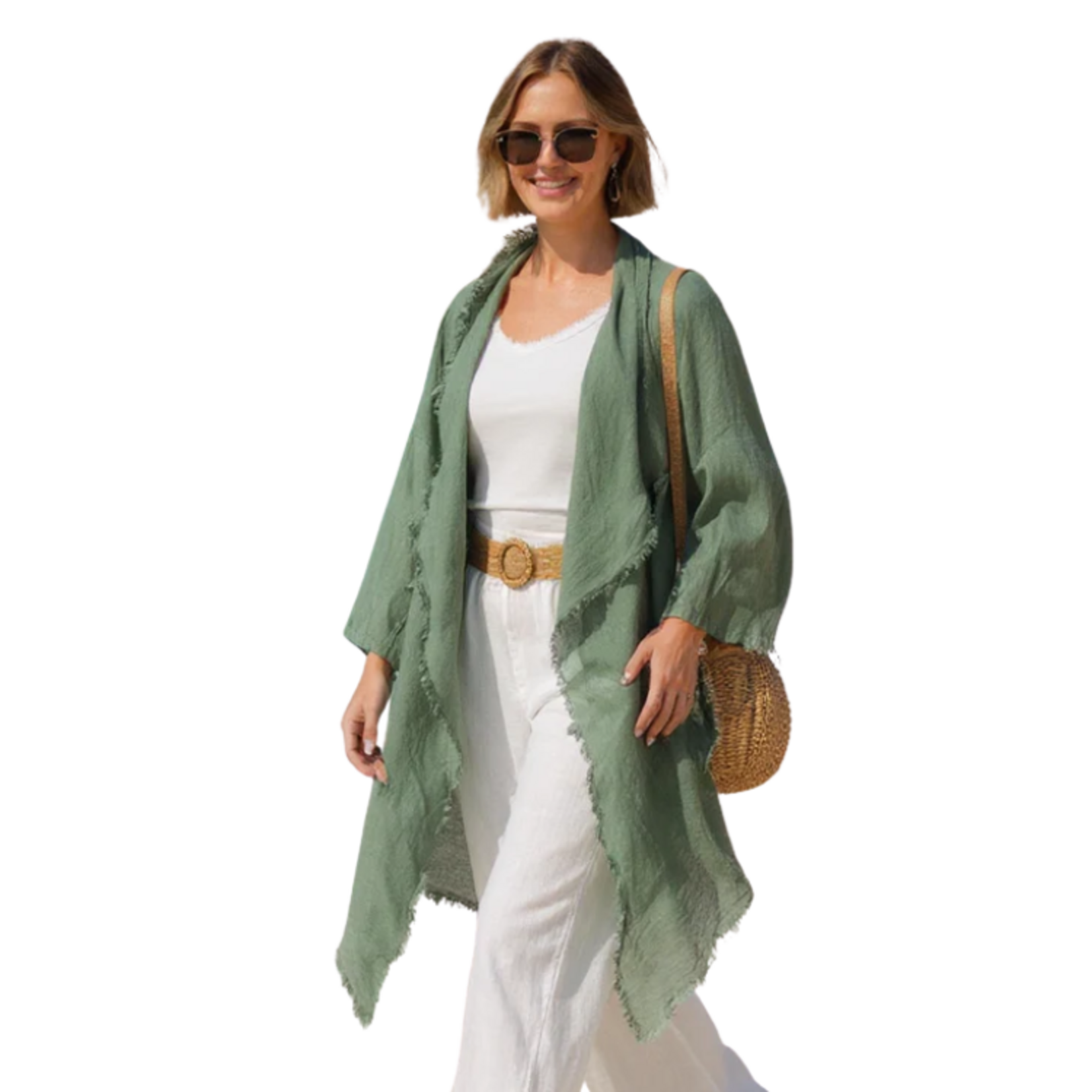 Catherine Lilywhites - Fray Edge Linen Duster