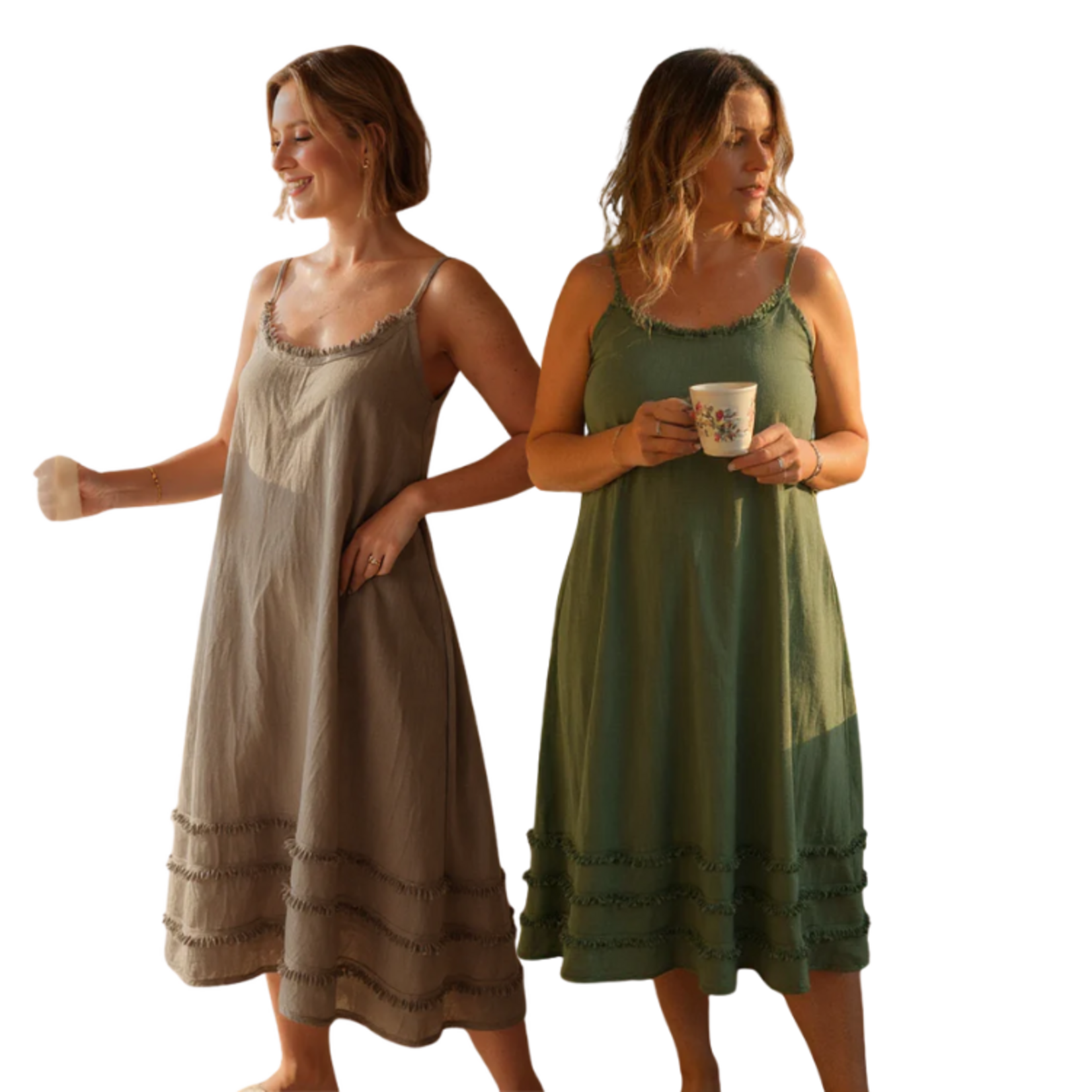 Catherine Lilywhites - Fray Edge Linen Dress