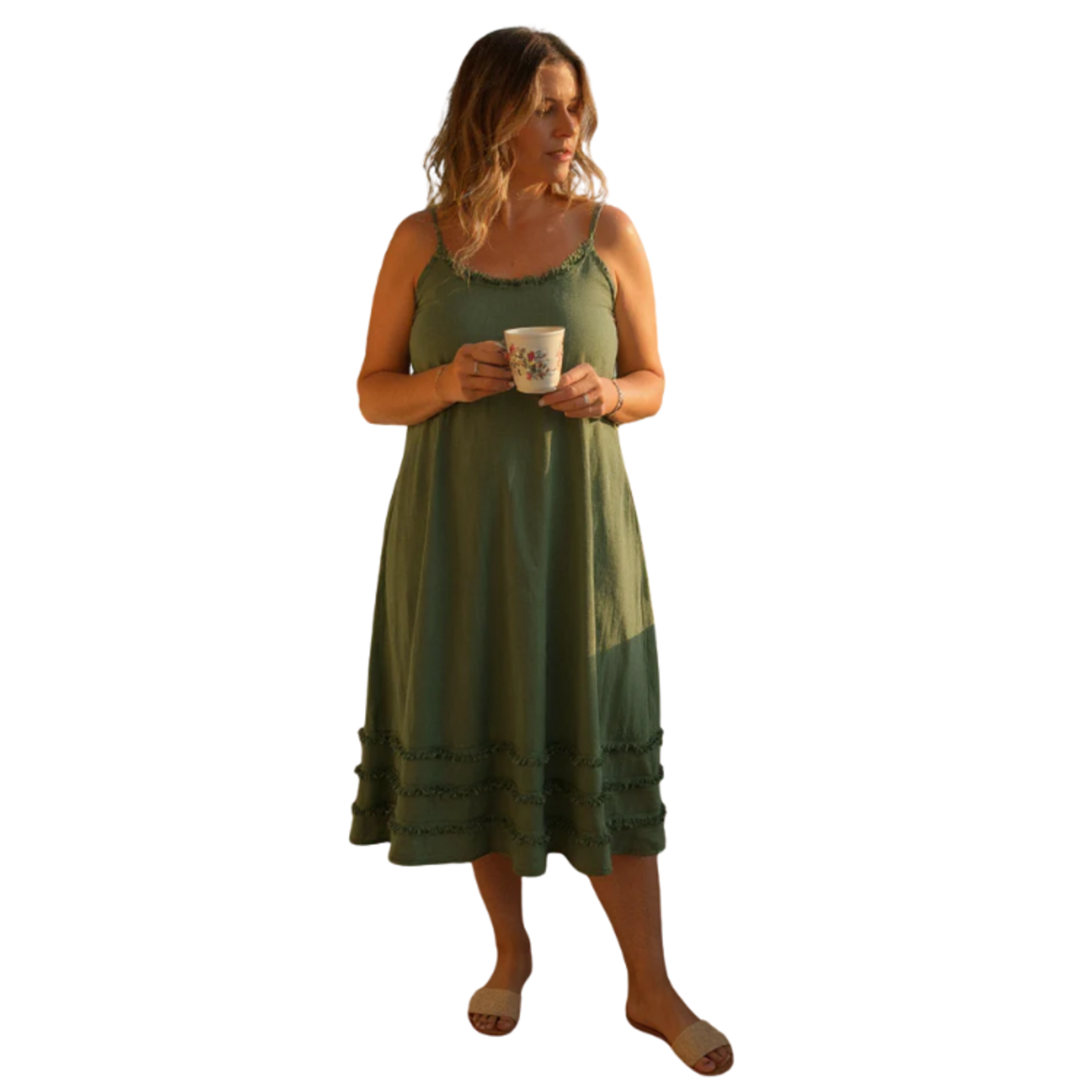 Catherine Lilywhites - Fray Edge Linen Dress