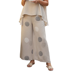 Polka Dot Linen Pant