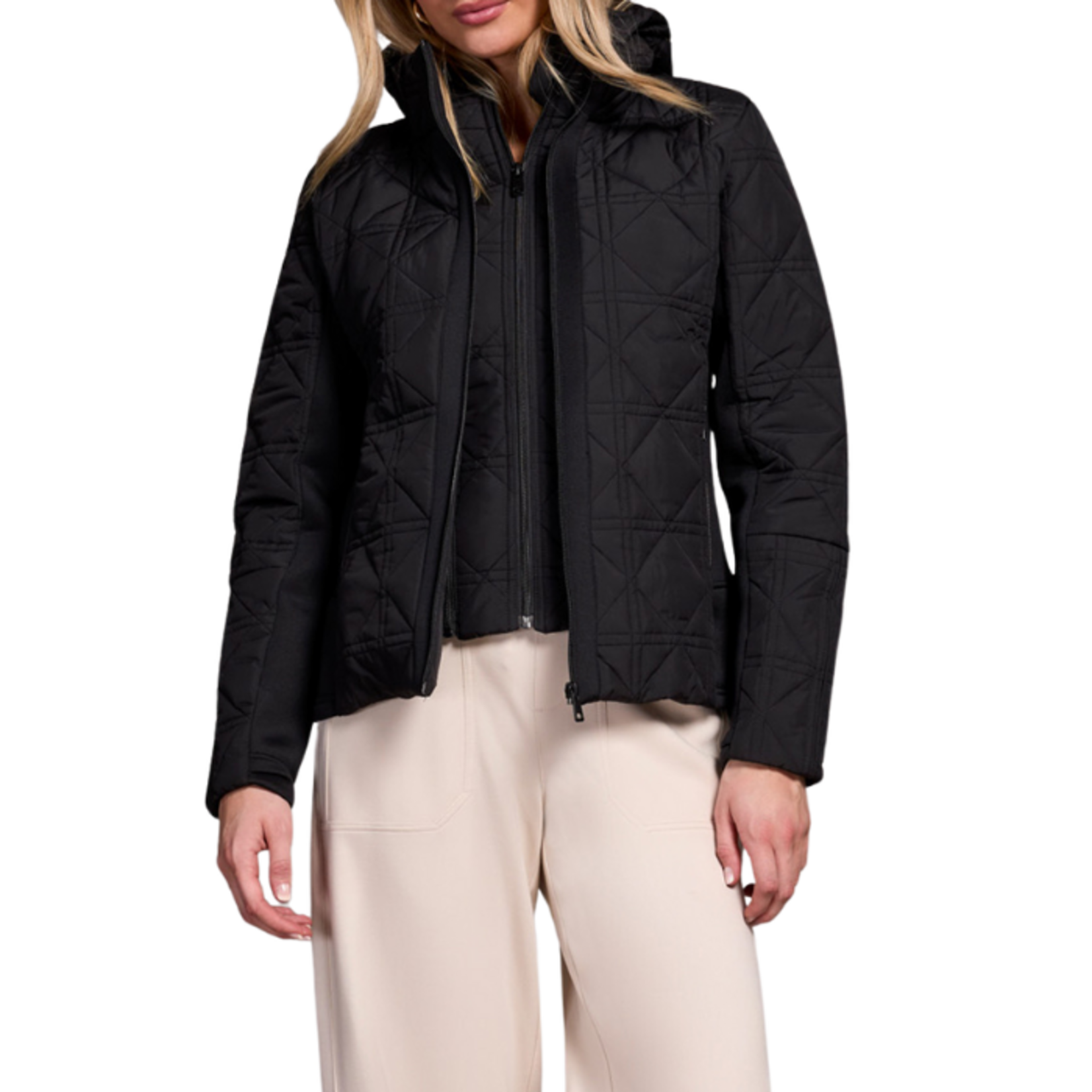 Tribal Tribal - Long Sleeve Zip Front Puffer w/ Removable Hood