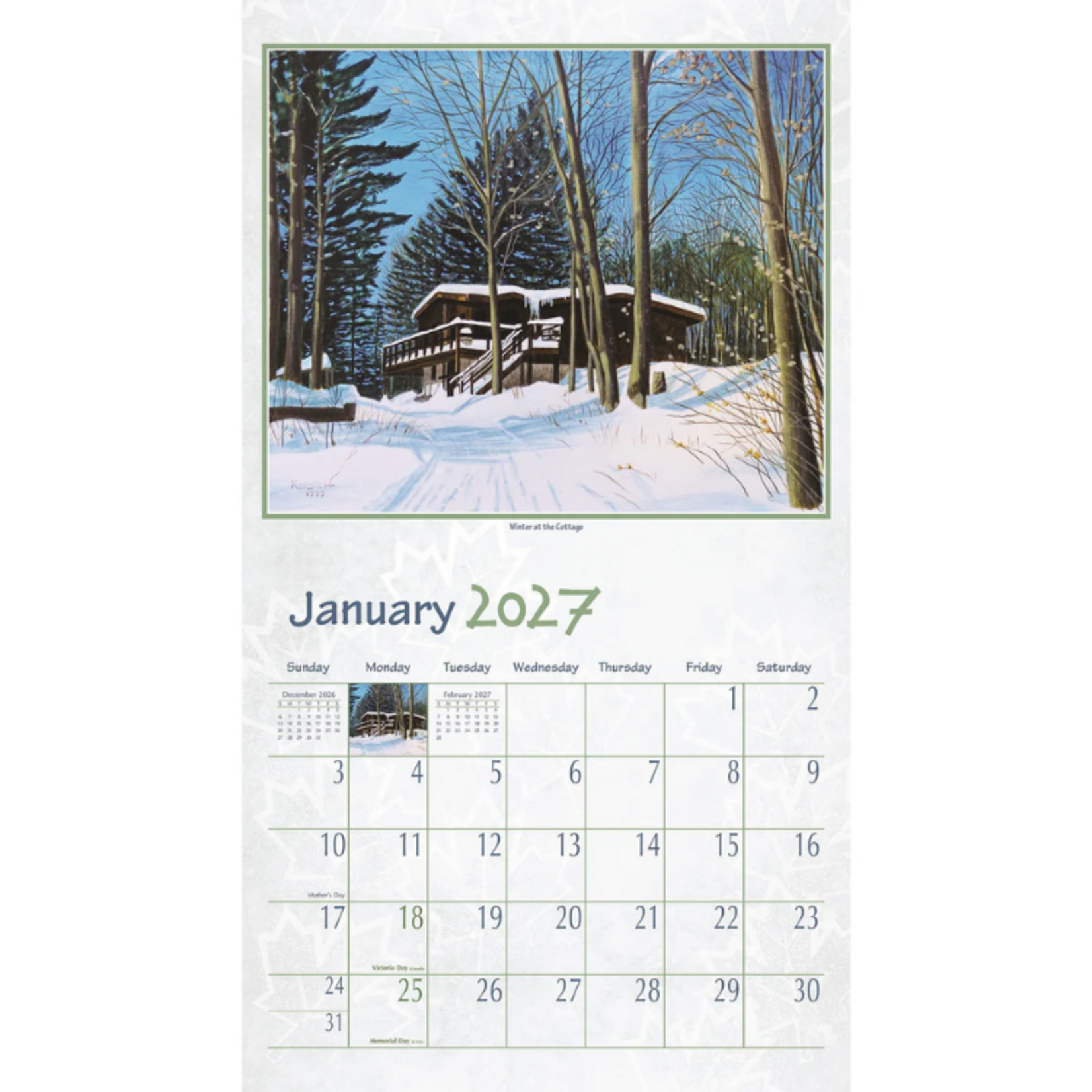 Pine Ridge Art Pine Ridge 2027 Calendar - Northern Getaway