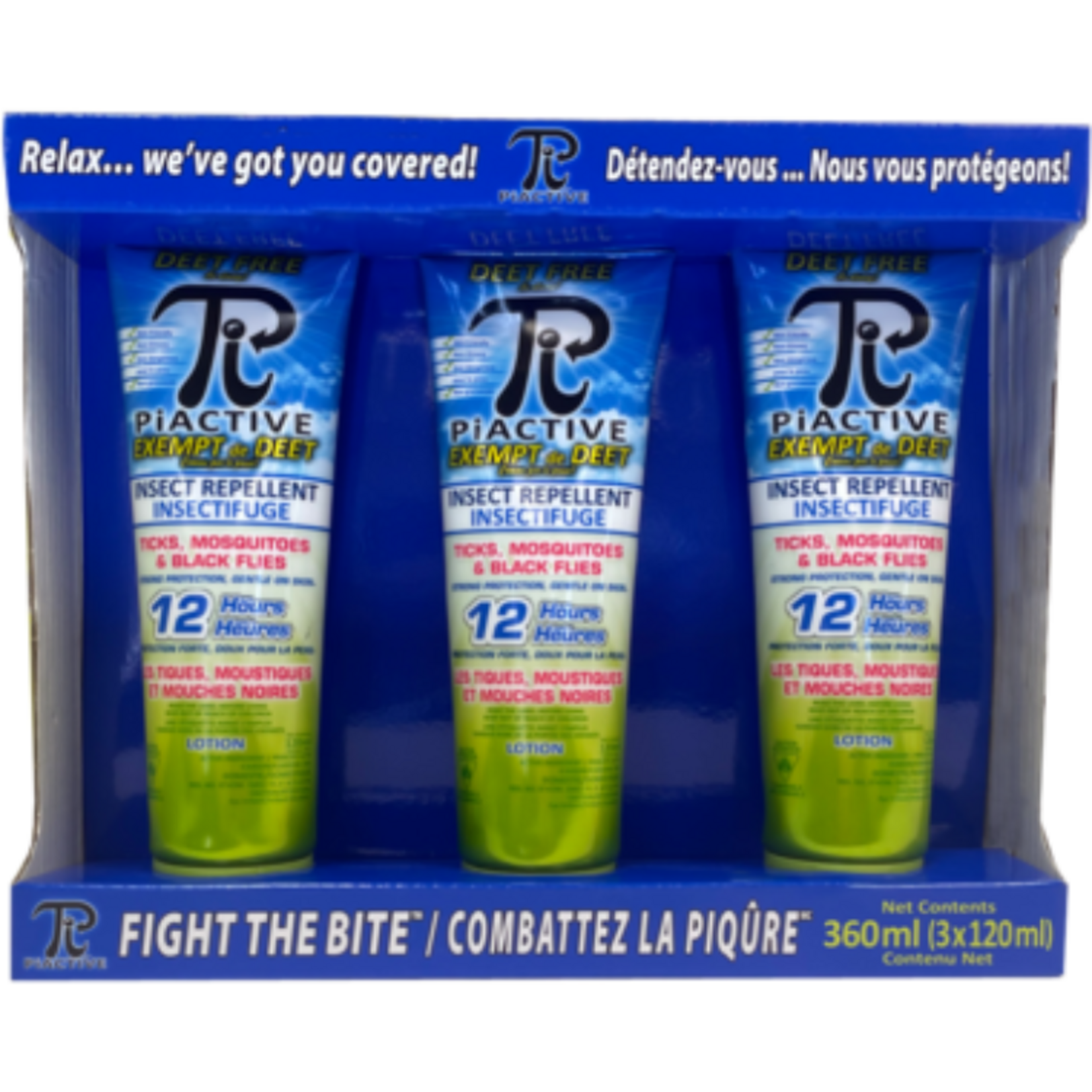 PiACTIVE PiACTIVE Insect Repellent Lotion 3 Pack x 120ml