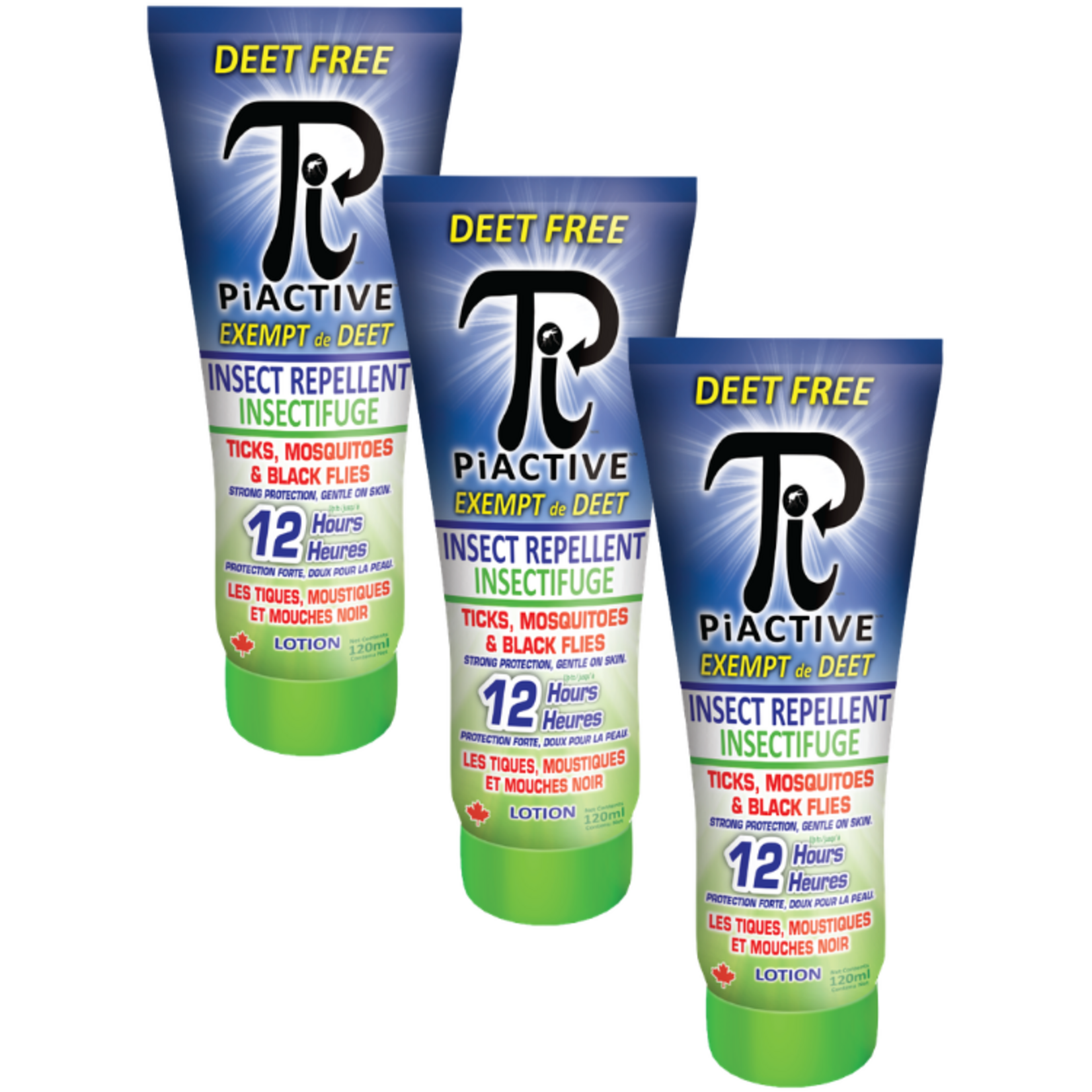 PiACTIVE PiACTIVE Insect Repellent Lotion 3 Pack x 120ml