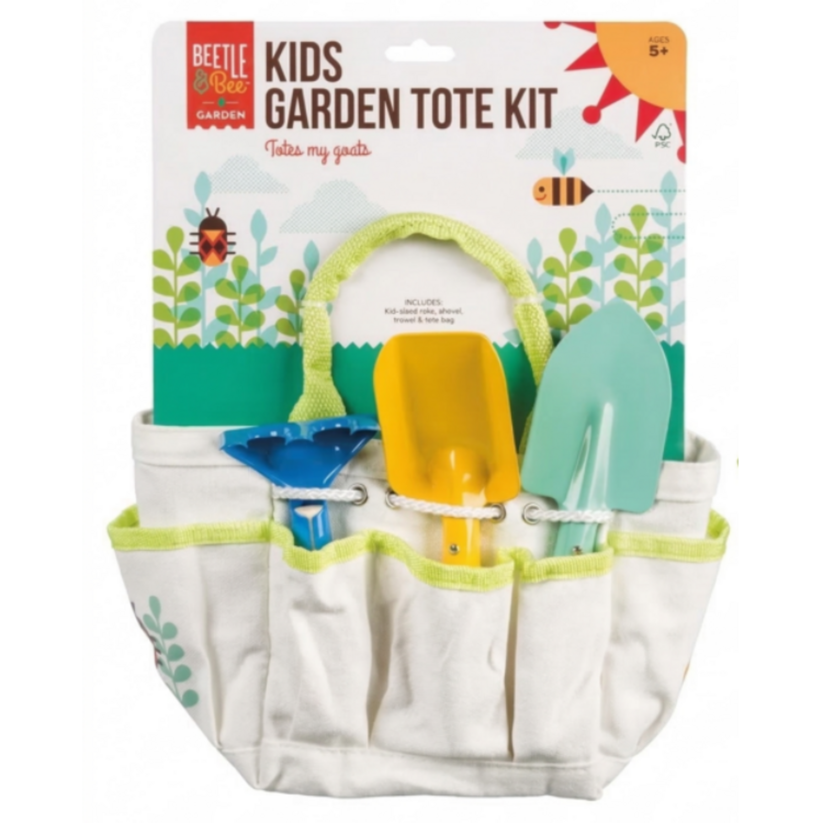 Beetle & Bee Kids Garden Tote
