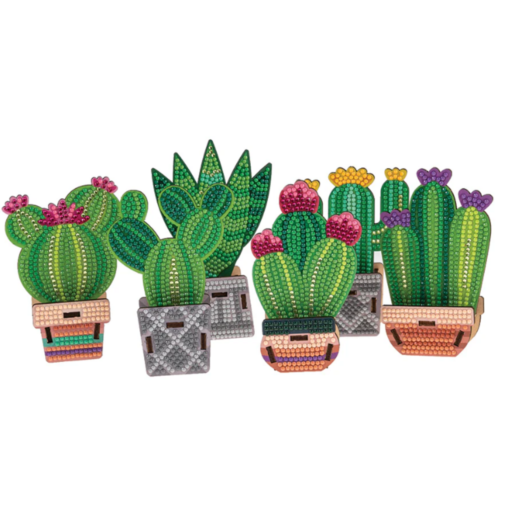 Craft Buddy Crystal Art Deco Kit Cacti Set