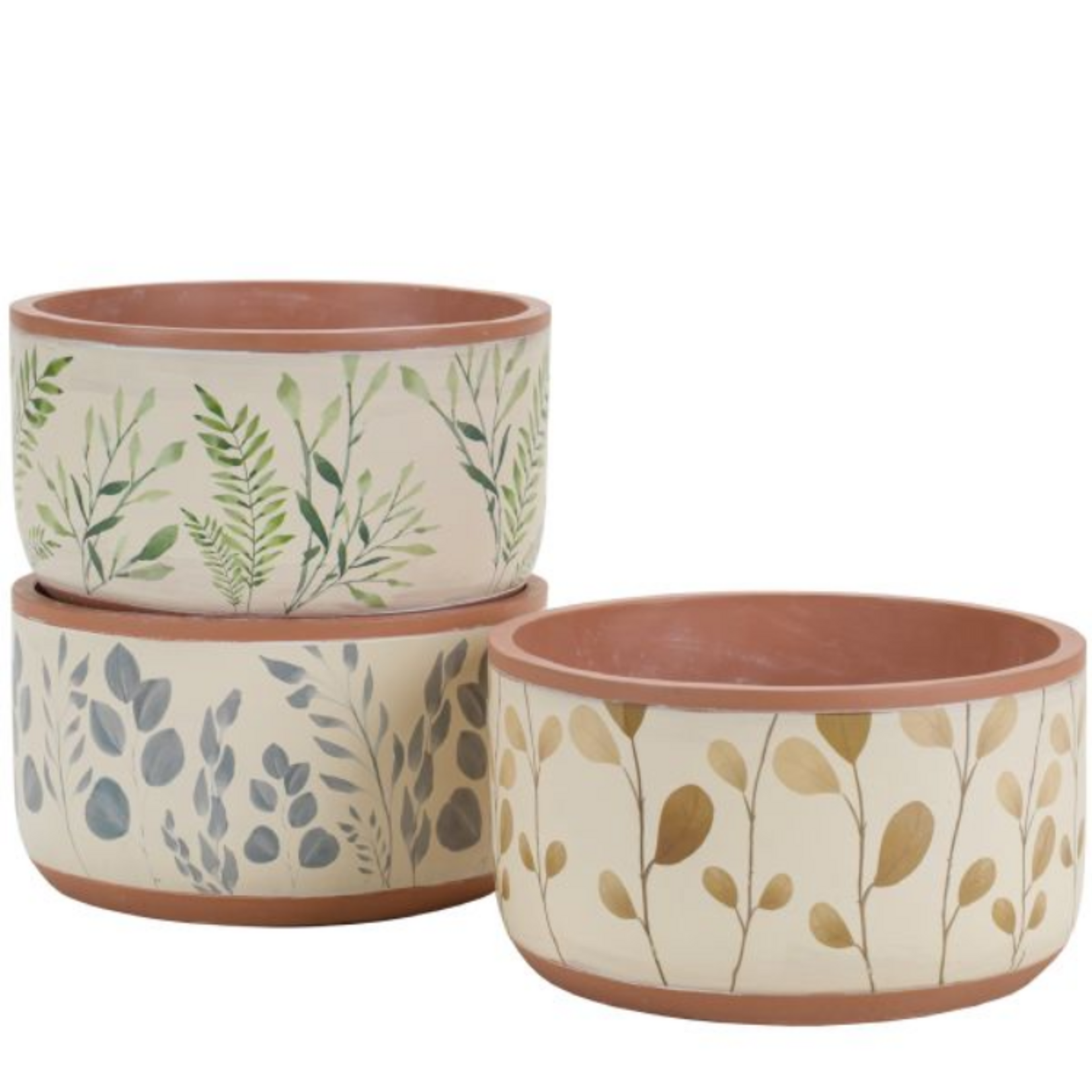 Hill's | Park's 7" Round Wandering Leaves Cement Dish