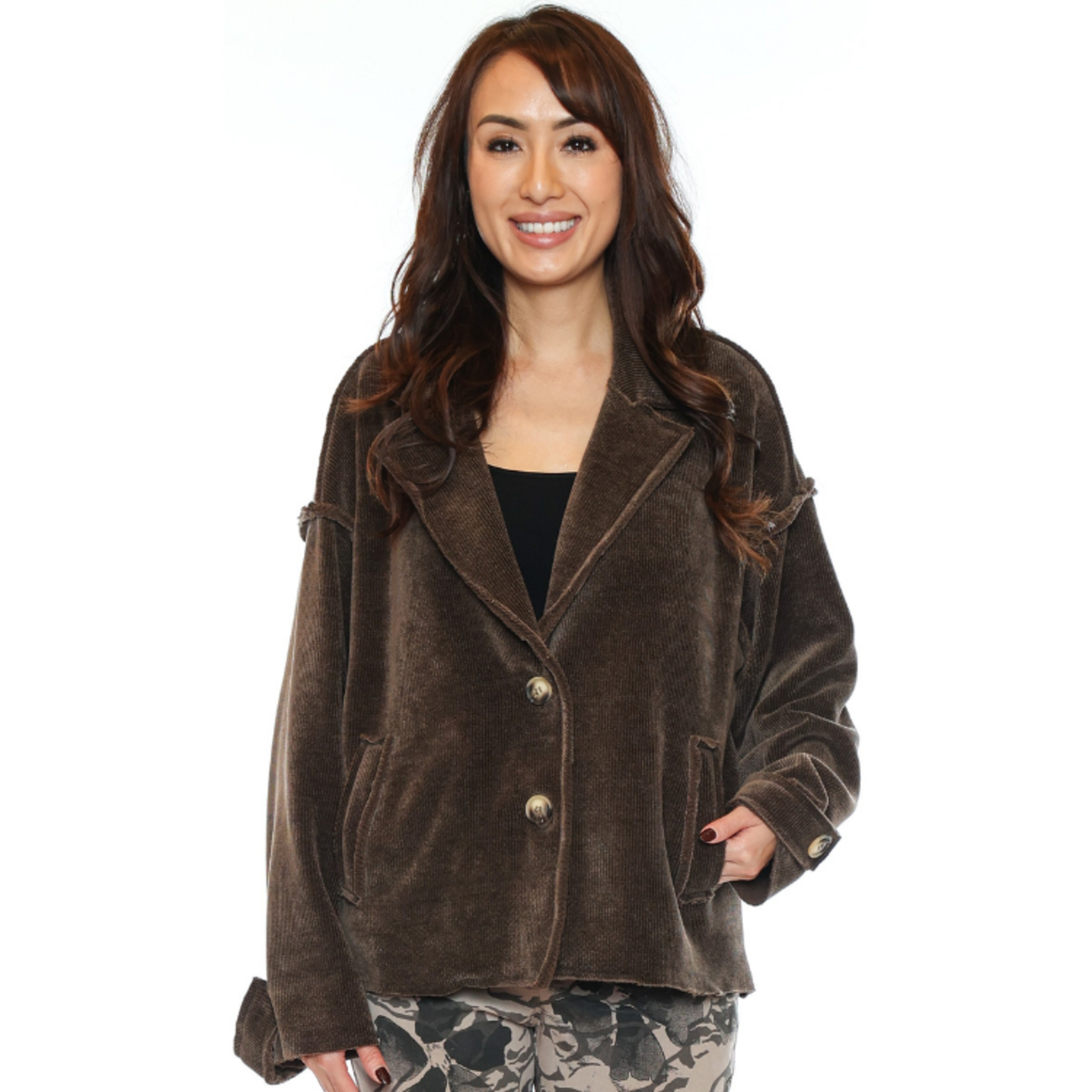Sorella Sorella - Vintage Corduroy Button Jacket