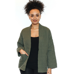 Sorella Quilted Open Front Jacket