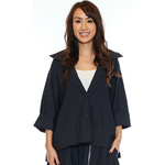 Sorella Relaxed Collared Button Front Jacket