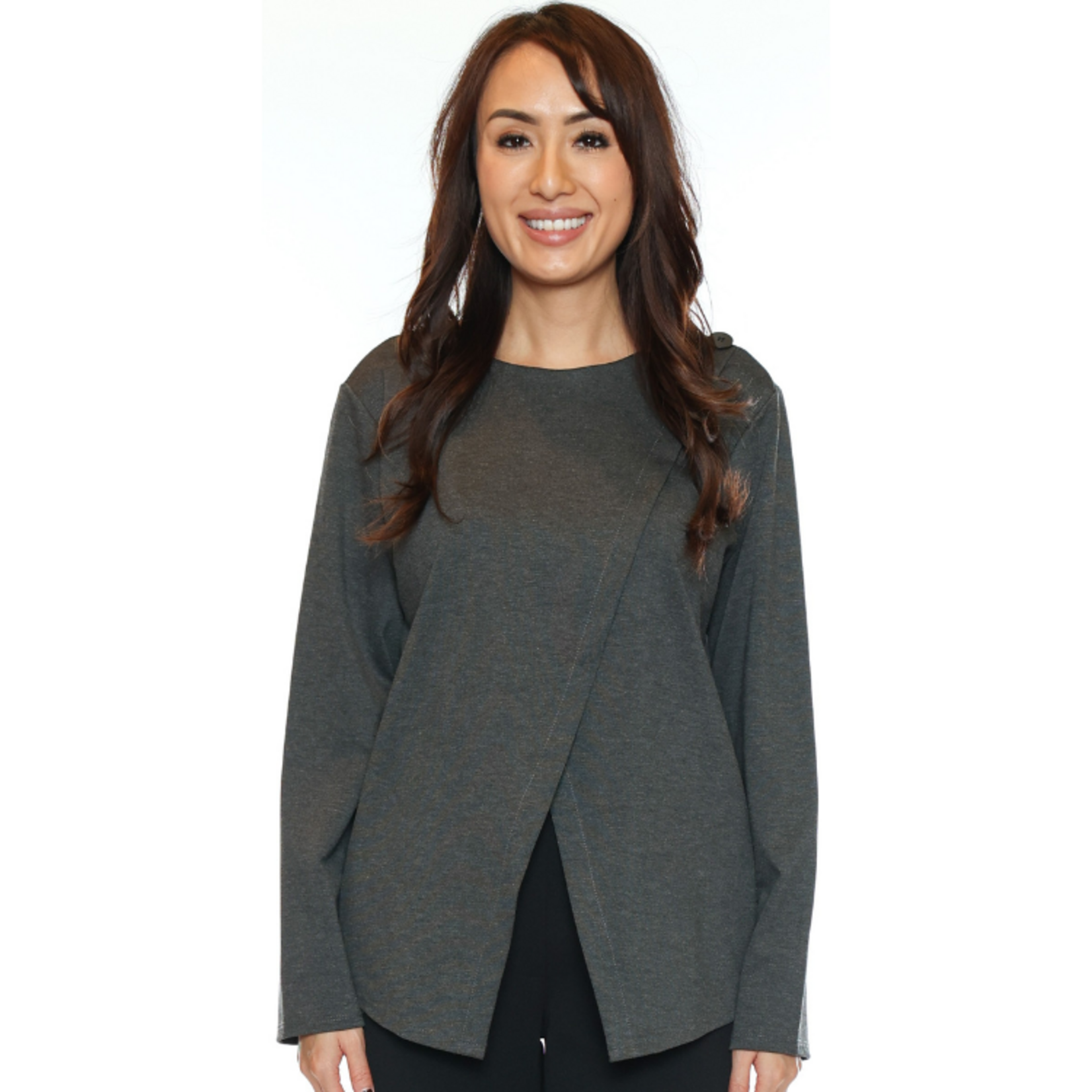Sorella Sorella - Overlap Front Knit Top