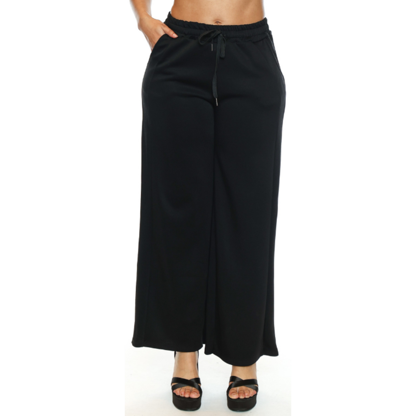 Sorella Sorella - Flowy Drawstring Wide Leg Pant
