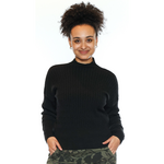 Sorella Cable Knit Mock Neck Sweater