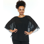 Sorella Embellished Chiffon Sleeve Top