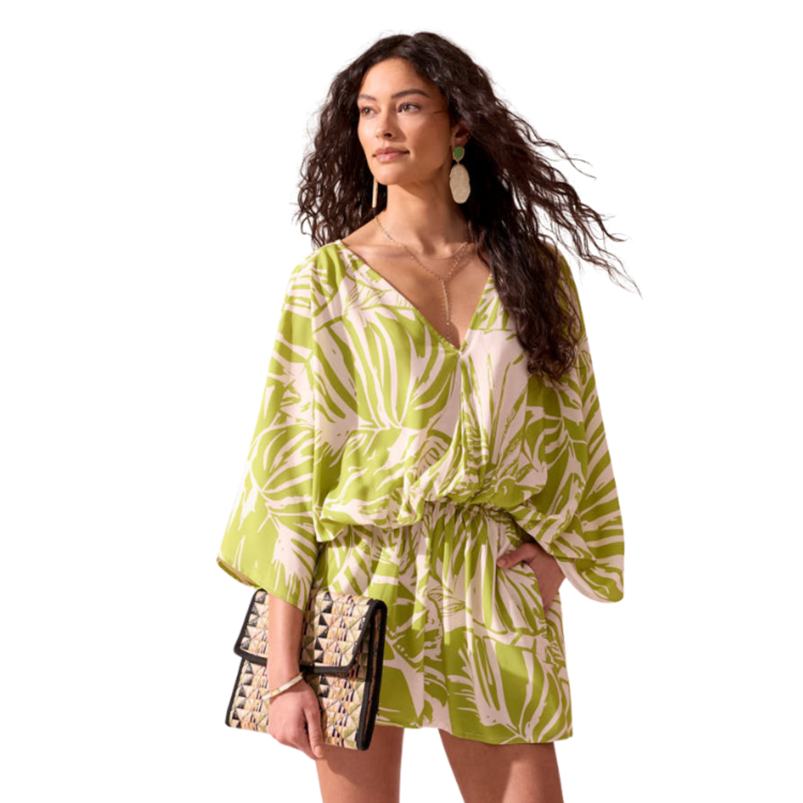 XIX Palms XIX Palms - Lightweight Flowy Elastic Waist Cover Up Romper