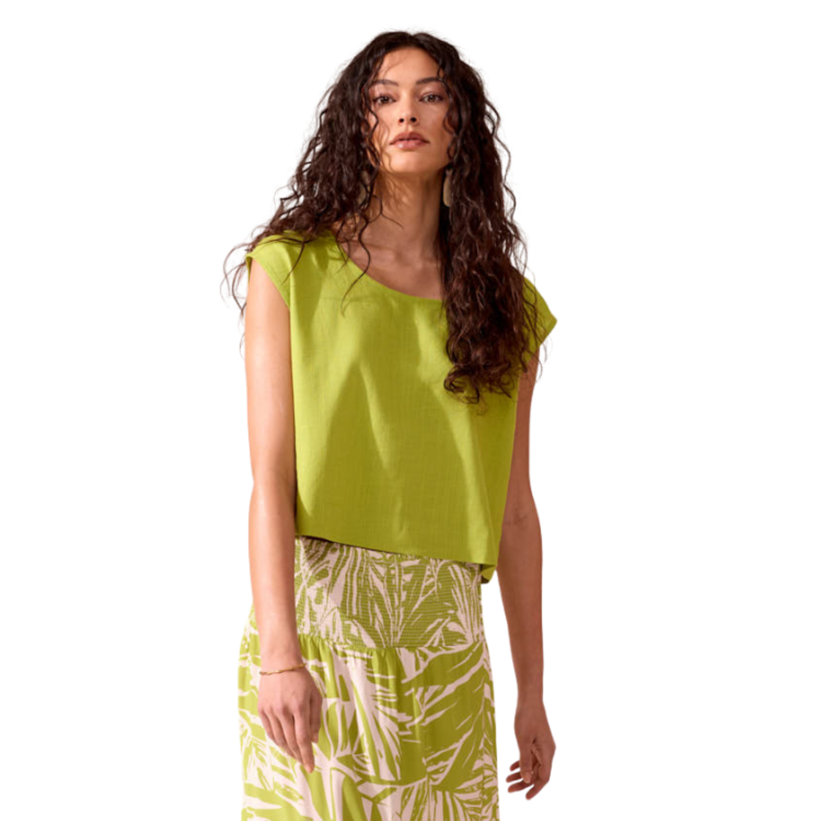XIX Palms XIX Palms - Essential Drop Shoulder Shell Top