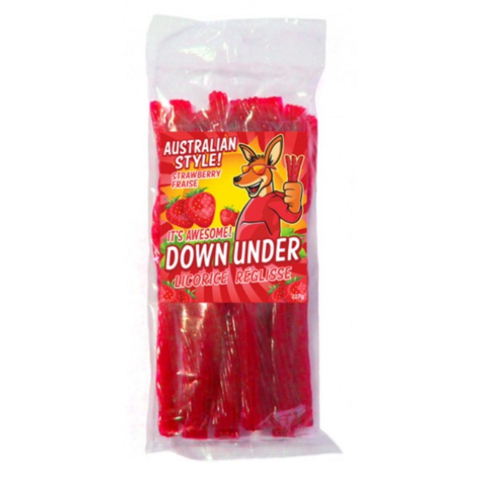 Down Under Licorice Strawberry 8oz