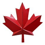 Koppers Home Maple Leaf Canada Metal Wall Decor