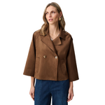 Joseph Ribkoff Scuba Suede Boxy Jacket