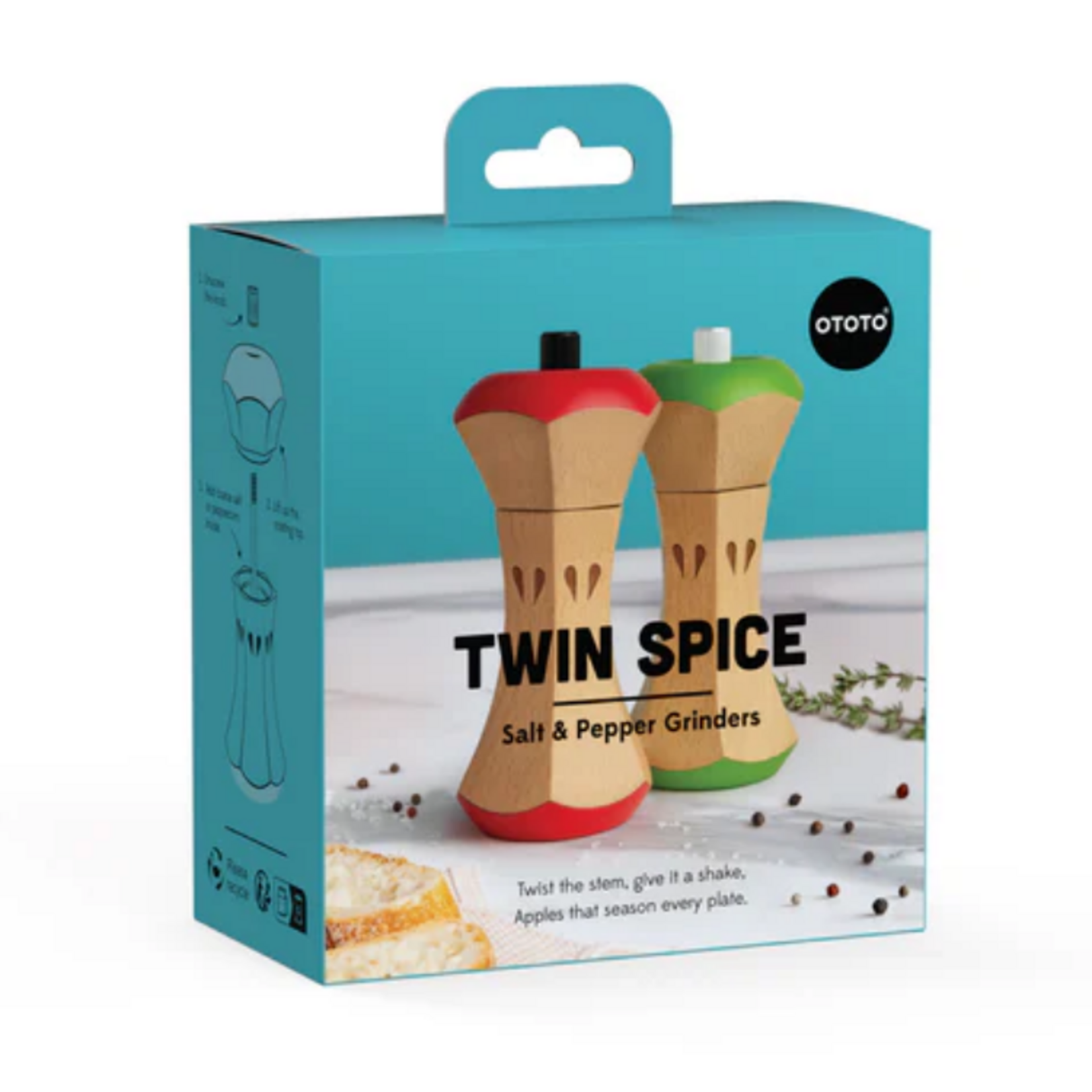 Ototo Twin Spice Salt & Pepper Grinders
