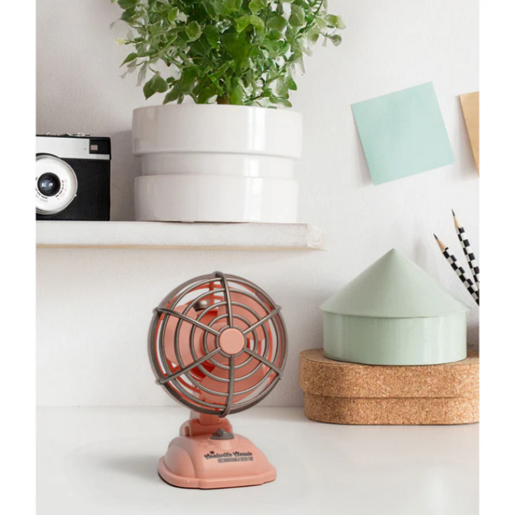 Coolsville Classic Rechargable Desk Fan