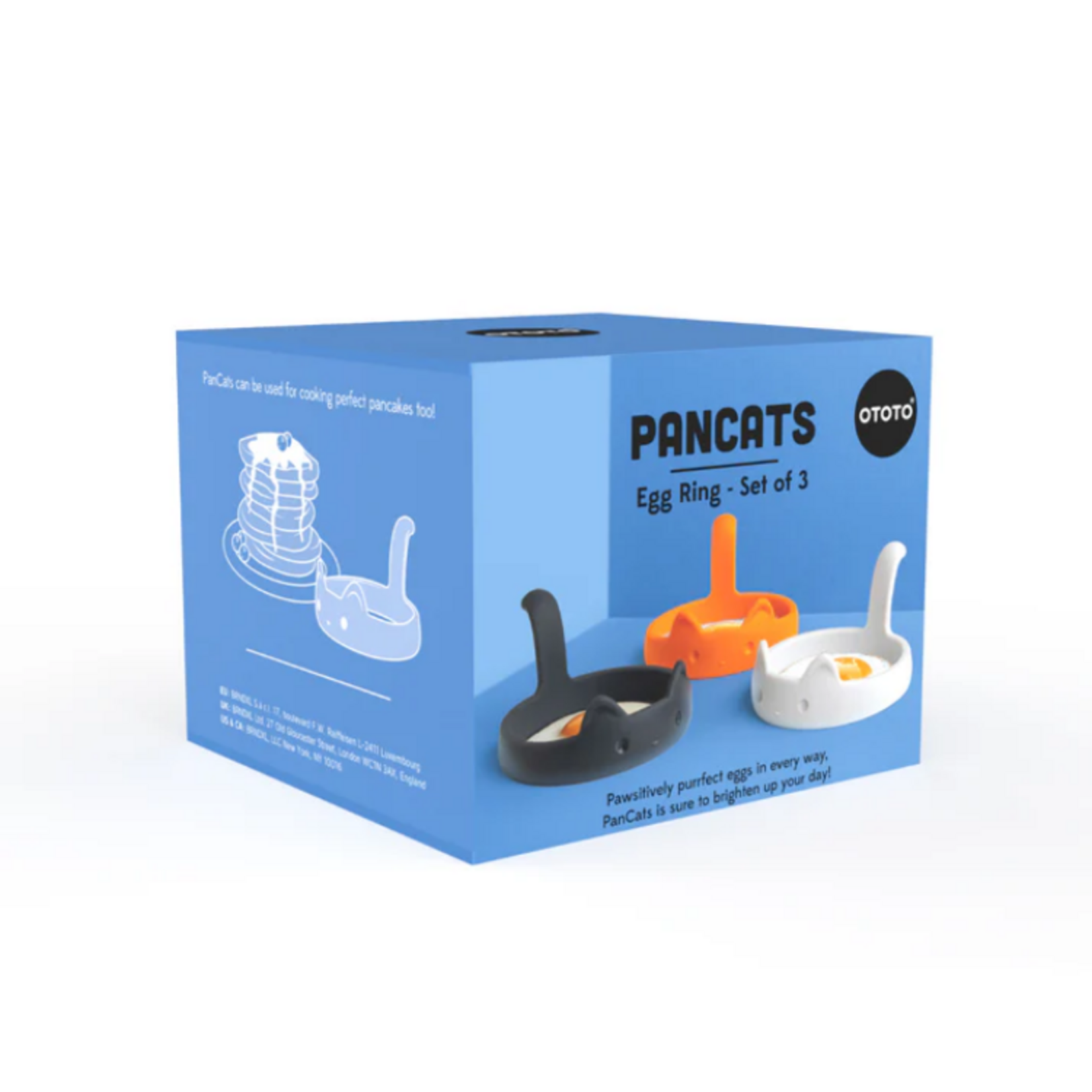 Ototo PanCats Egg Rings Set of 3