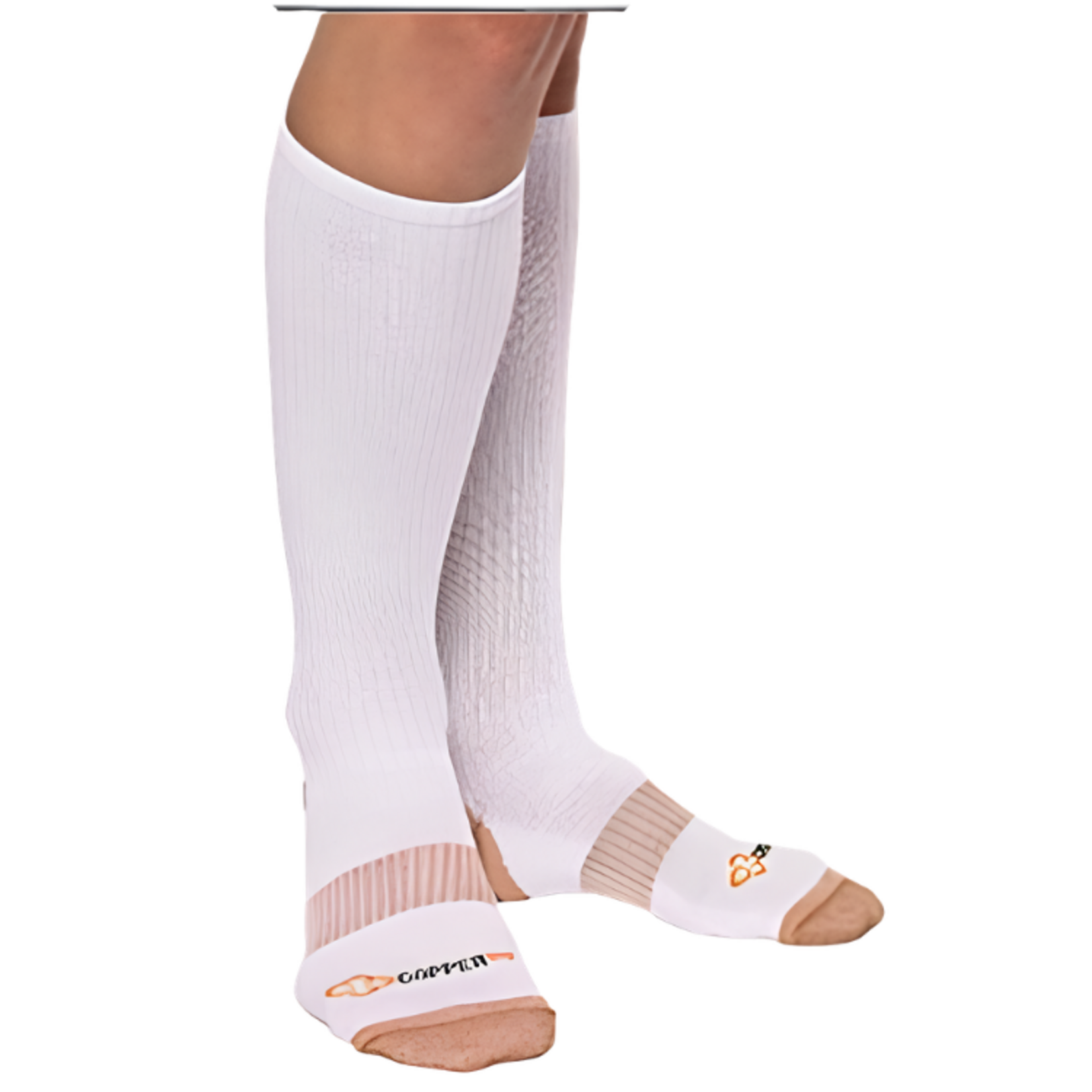 Copper 88 Copper 88 White Compression Knee Socks