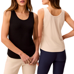 Tribal Scoop Neck Cami w/ Shirttail