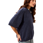 Tribal Lofty Elbow Sleeve Crew Neck Sweater