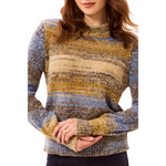Tribal Long-Sleeve Mock Neck  Sweater
