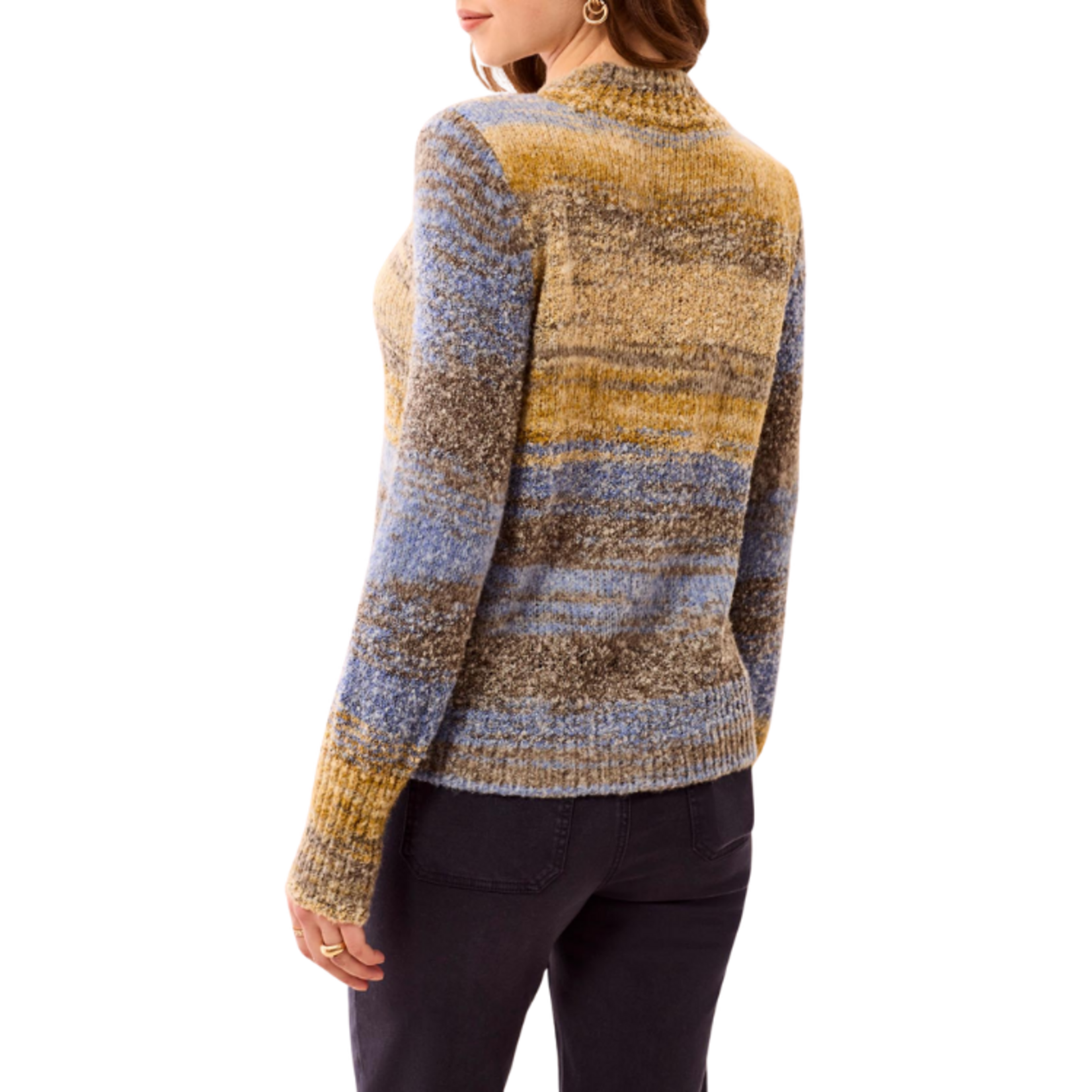 Tribal Tribal - Long-Sleeve Mock Neck  Sweater