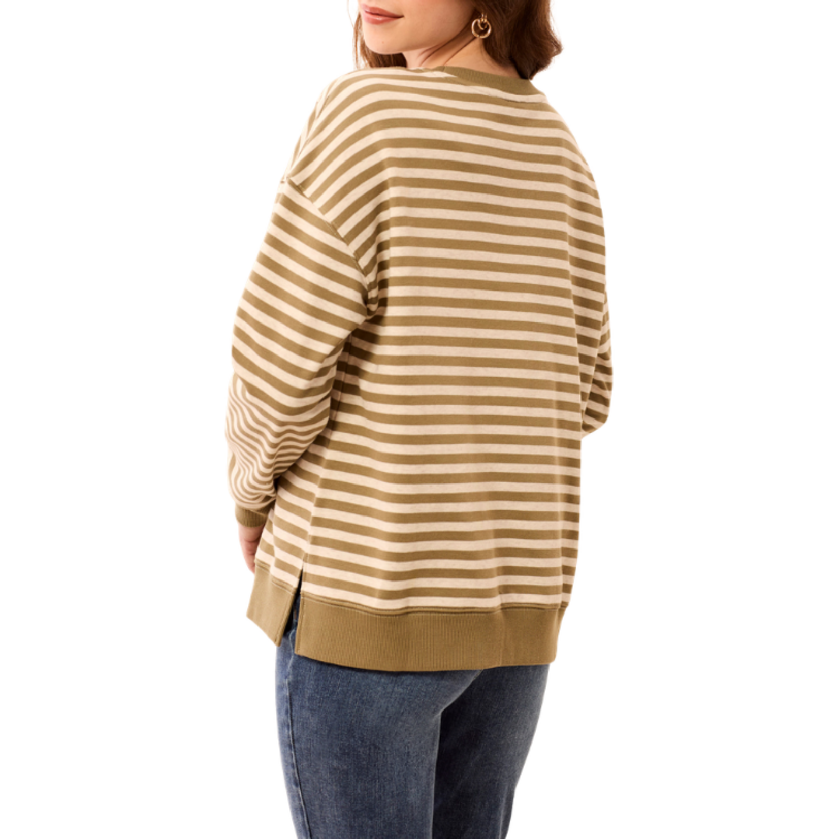 Tribal Tribal - Long Sleeve Crew Neck w/ Combo