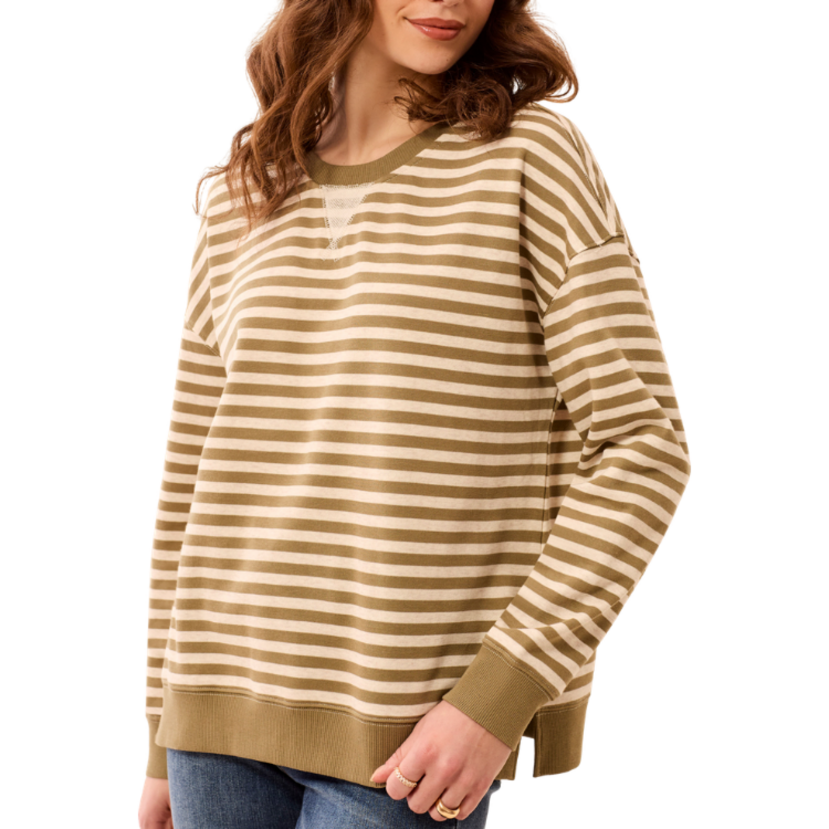 Tribal Tribal - Long Sleeve Crew Neck w/ Combo