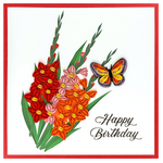 Paper Poetry Floral Butterfly (Birthday)