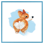Paper Poetry Corgi (Blank)