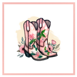 Paper Poetry Cowboy Boots (Blank)
