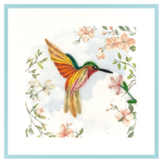 Paper Poetry Hummingbird Blossoms (Blank)