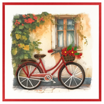 Paper Poetry Red Bicycle (Blank)