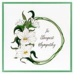 Paper Poetry White Wreath (Sympathy)