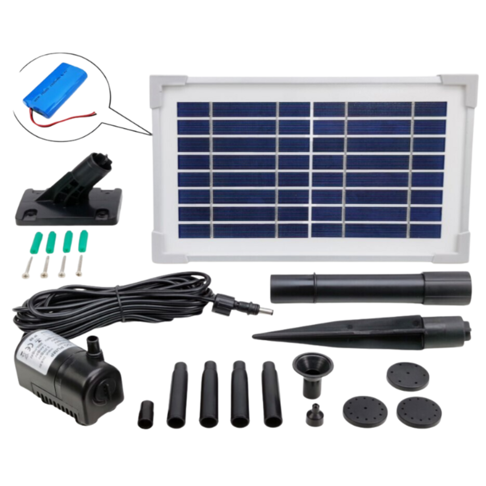 DX Solar Industrial Co Solar Powered Fountain Pump - 275 GPH