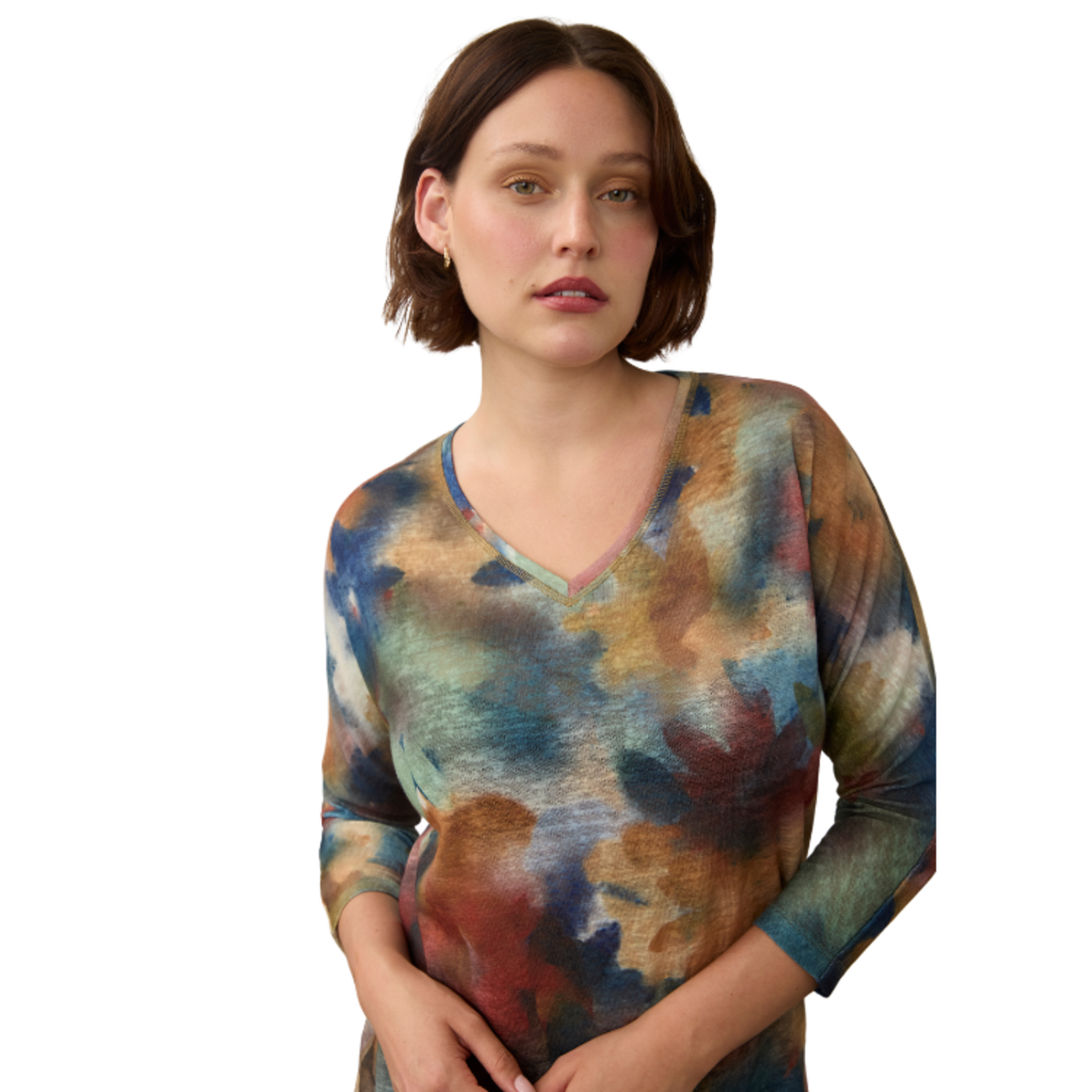 French Dressing French Dressing - Drop Shoulder V-Neck Top