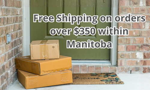 Free Shipping Across Manitoba on Orders Over $350