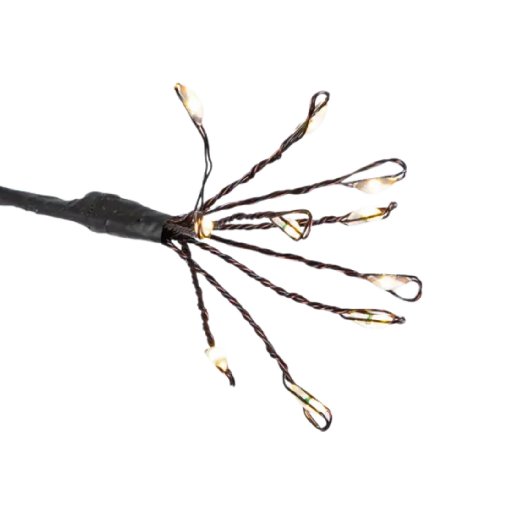 Electric Lighted Black PVC Garland 6'L