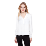 Renuar Classic Collared Woven Blouse