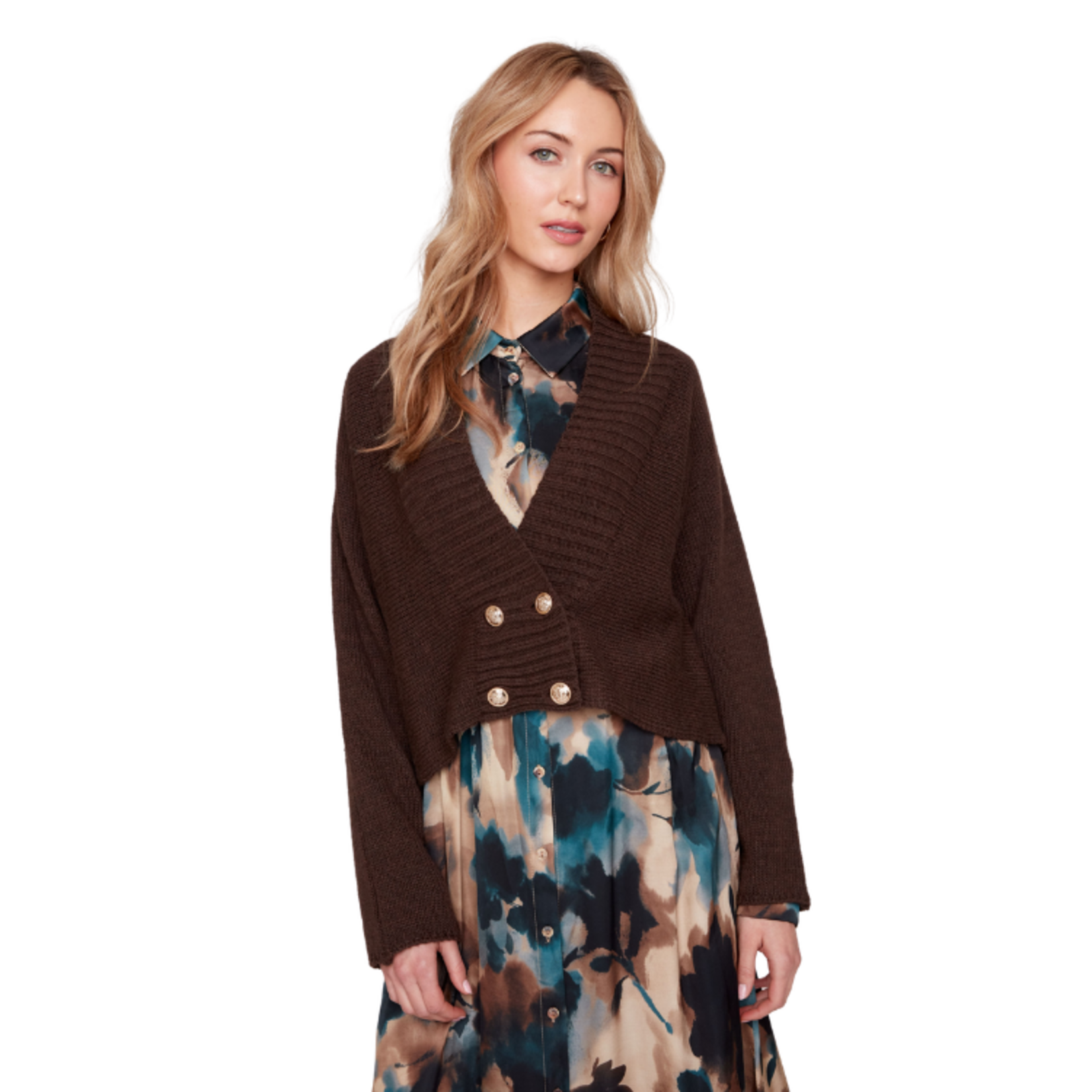Renuar Renuar - Double-Breasted Knit Cardigan